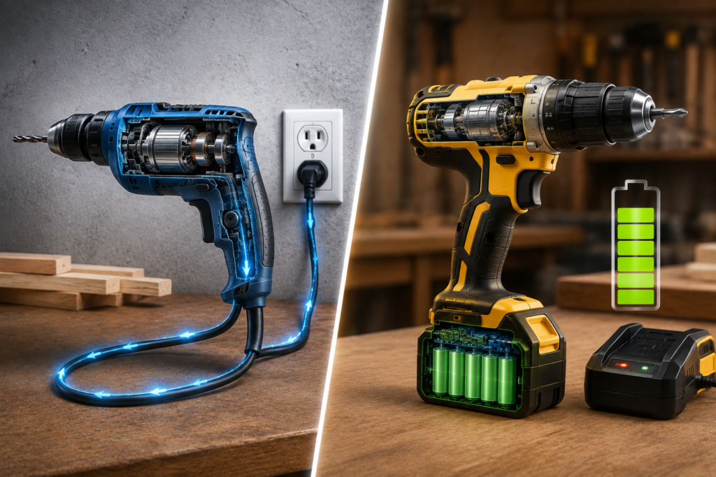 Corded vs Cordless Power Tools